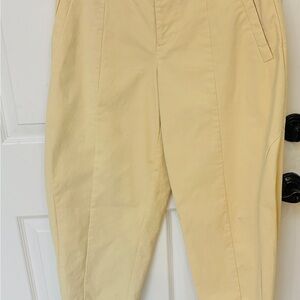 Elegant Women's Cream Wide Leg Pants